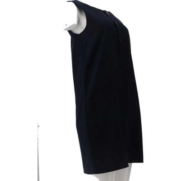 NWT LANDS' END LITTLE GIRL'S BUTTON FRONT A-LINE JUMPER CLASSIC NAVY 6 - Picture 2 of 11